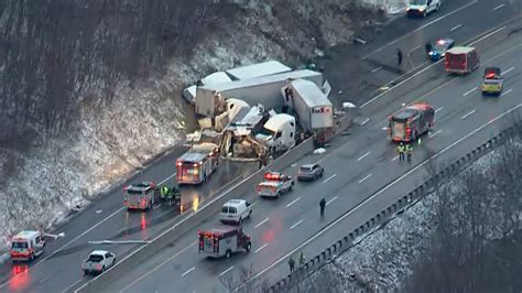 Accident on pa turnpike today - SEE ALSO: 3rd victim dies after fiery crash on Northeast Extension of Pa. Turnpike in Montgomery County. 2 dead after fiery crash involving tanker truck on Pa. Turnpike in Montgomery County.